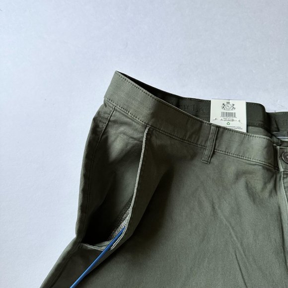 English Laundry Chino Men's Slimmer Straight Leg Pants 40 x 32 Olive Green - Picture 5 of 15